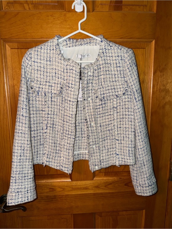 Mango Jackets & Blazers - NWT Mango Cropped Tweed Jacket